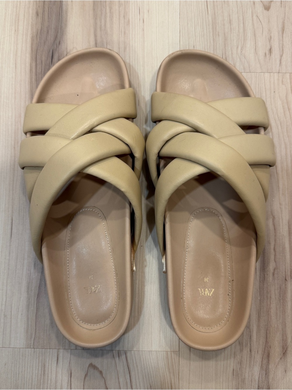 Zara Tan Sandals